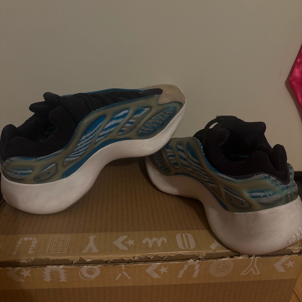 Yeezy Black and Blue Sneakers